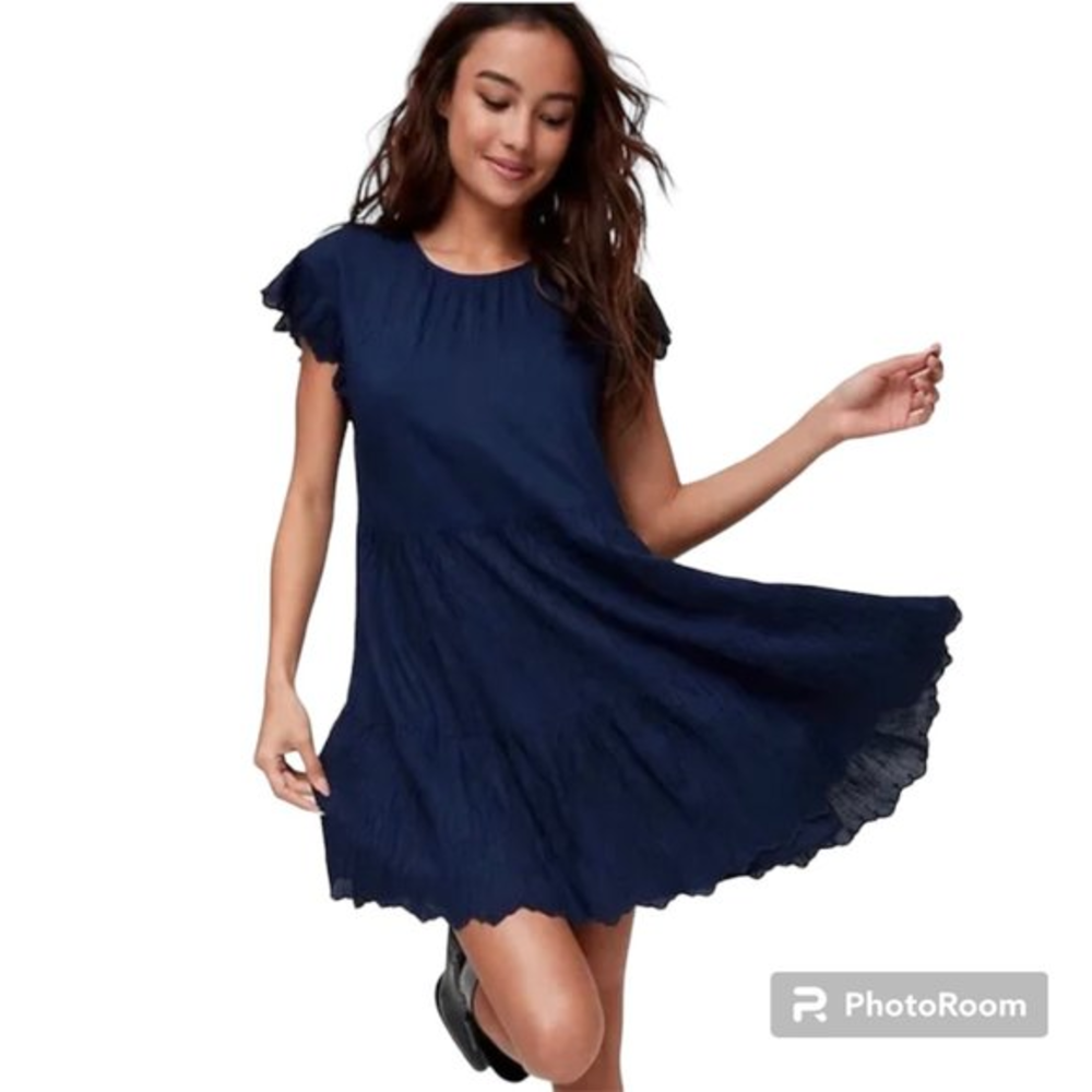 Aritzia Wilfred La Bohemme Sidonie Dress - Navy size XS
